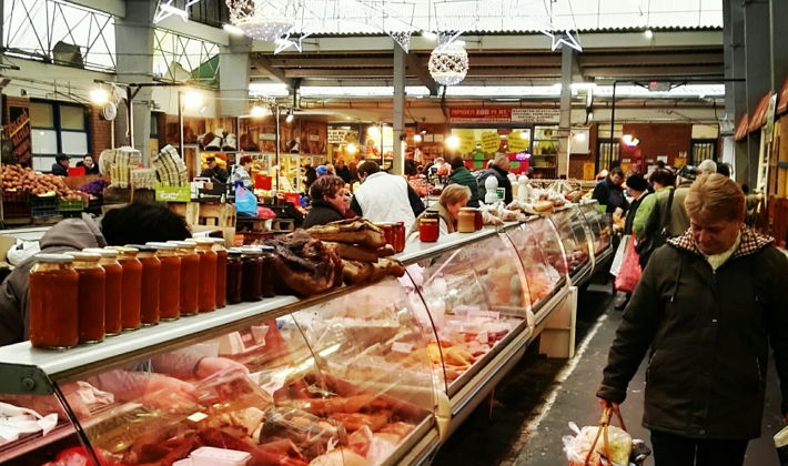 Walking tour of the last authentic farmer's market in Budapest